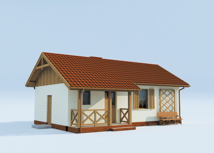 LA PALMA C szkielet drewniany, dom mieszkalny, całoroczny z pompą ciepła i podłogówką